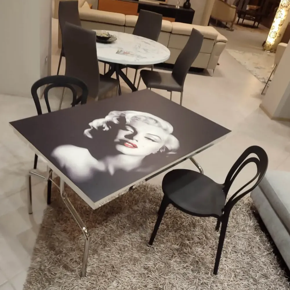 Sale Tavolo quadro tavolo a scomparsa marilyn PREZZI OUTLET -50% Tavoli
