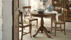 Artigiani Veneti Tavolo Tavolo rotondo con colonna centrale in promo-sconto del 40% PREZZI OUTLET- Tavoli