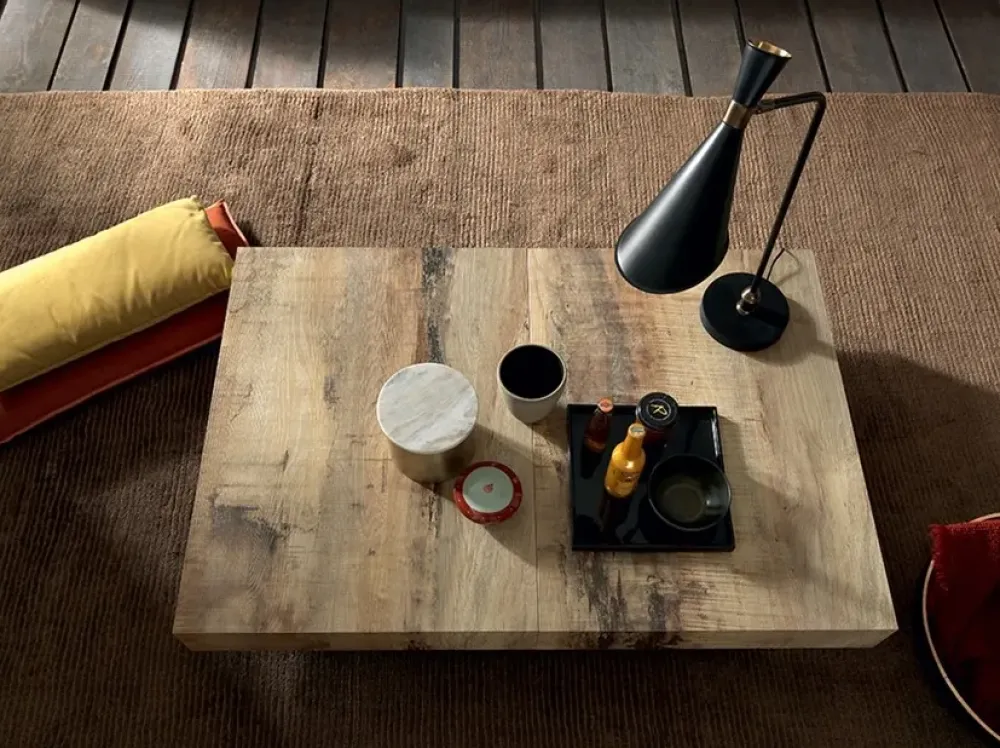 Tavolo Assist in legno rettangolare, allungabile e dal design moderno.^Altacom Discount