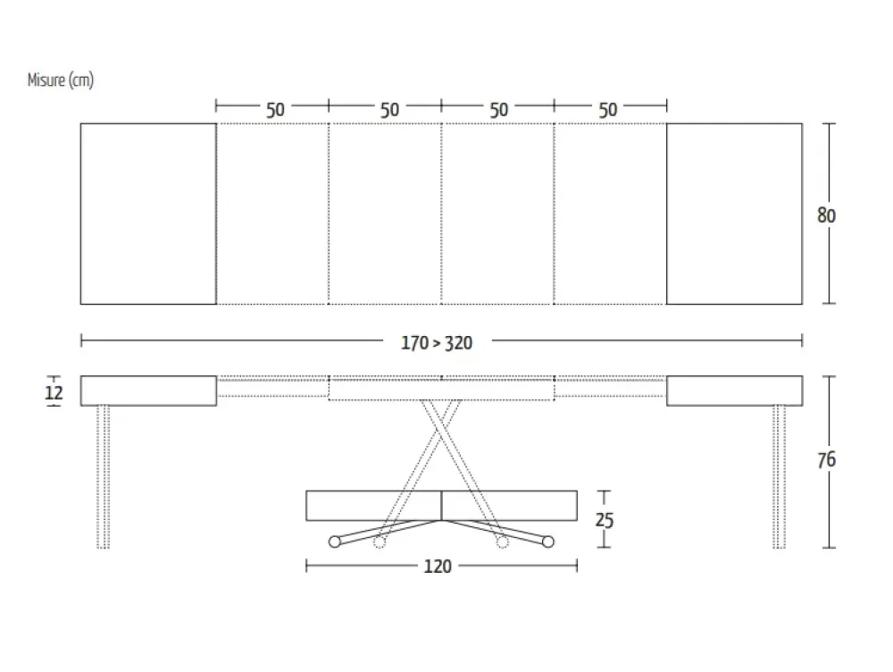 Tavolo Assist in legno rettangolare, allungabile e dal design moderno.^Altacom Discount