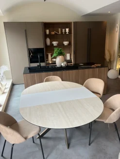 Bontempi Tavolo Barone in ceramica Rotondo allungabile scontato 35%- Tavoli