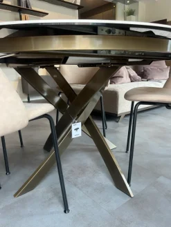 Bontempi Tavolo Barone in ceramica Rotondo allungabile scontato 35%- Tavoli