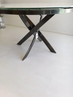 Tavolo Barone in ceramica Rotondo allungabile^Bontempi