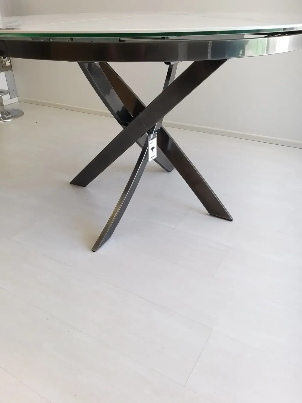 Tavolo Barone in ceramica Rotondo allungabile^Bontempi