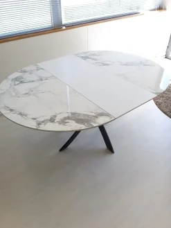 Tavolo Barone in ceramica Rotondo allungabile^Bontempi