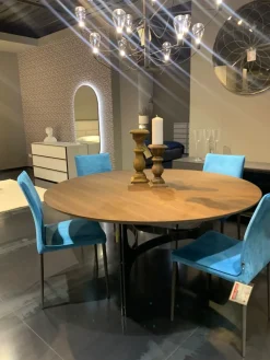 Bontempi Tavolo Universe 5276 rotondo PREZZI OUTLET -40%- Tavoli