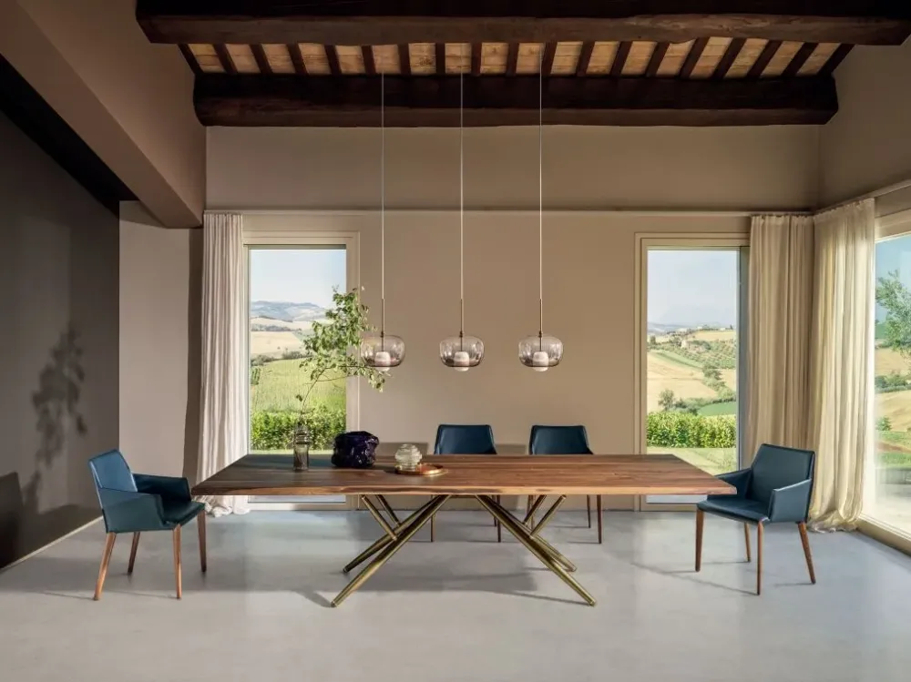 Outlet Tavolo Bridge in legno Fisso scontato 25% Tavoli