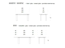 Tonin Casa Tavolo Brooklyn in vetro Fisso scontato 33%- Tavoli