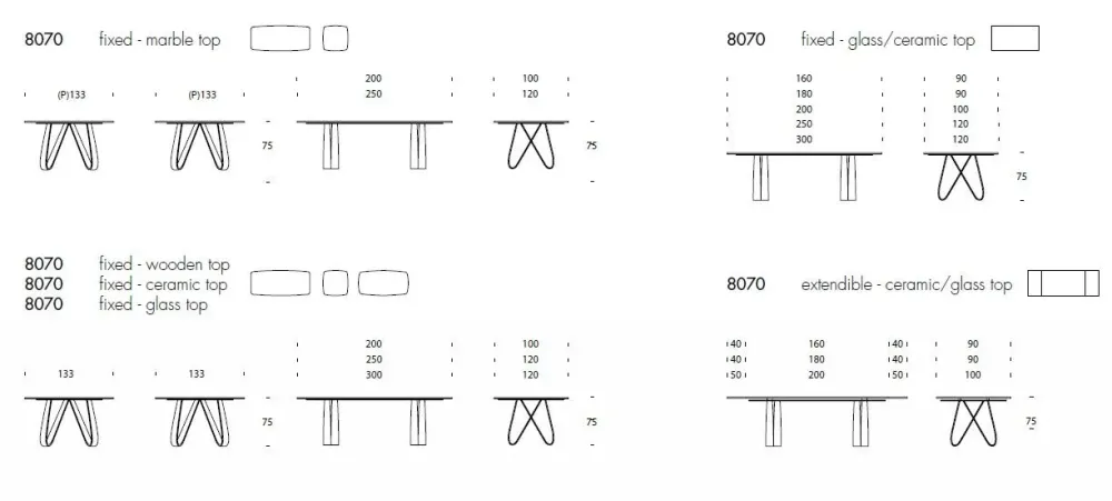 Tonin Casa Tavolo Butterfly a prezzo scontato- Tavoli