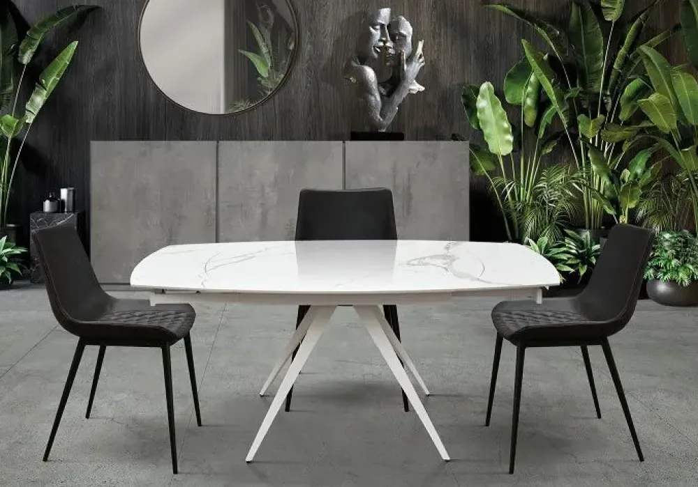 Sale Tavolo ceramica quadrato, statuario allungabile. a prezzo scontato. Tavoli