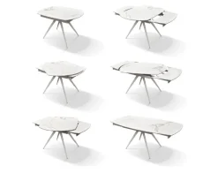 Sale Tavolo ceramica quadrato, statuario allungabile. a prezzo scontato. Tavoli