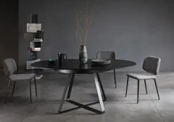 Tavolo con piano in ceramica rotondo di a PREZZO OUTLET^MIDJ Discount