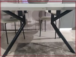 Tavolo con piano in ceramica rotondo di a PREZZO OUTLET^Connubia Sale