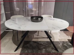 Tavolo con piano in ceramica rotondo di a PREZZO OUTLET^Connubia Sale