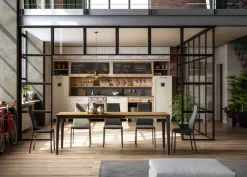 Tavolo con piano in legno rettangolare di a PREZZO OUTLET^Easyline Discount