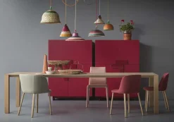 Pianca Tavolo con piano in legno rettangolare di a PREZZO OUTLET- Tavoli