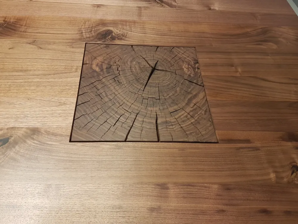 Tavolo con piano in legno rettangolare di a PREZZO OUTLET^Riva 1920 New