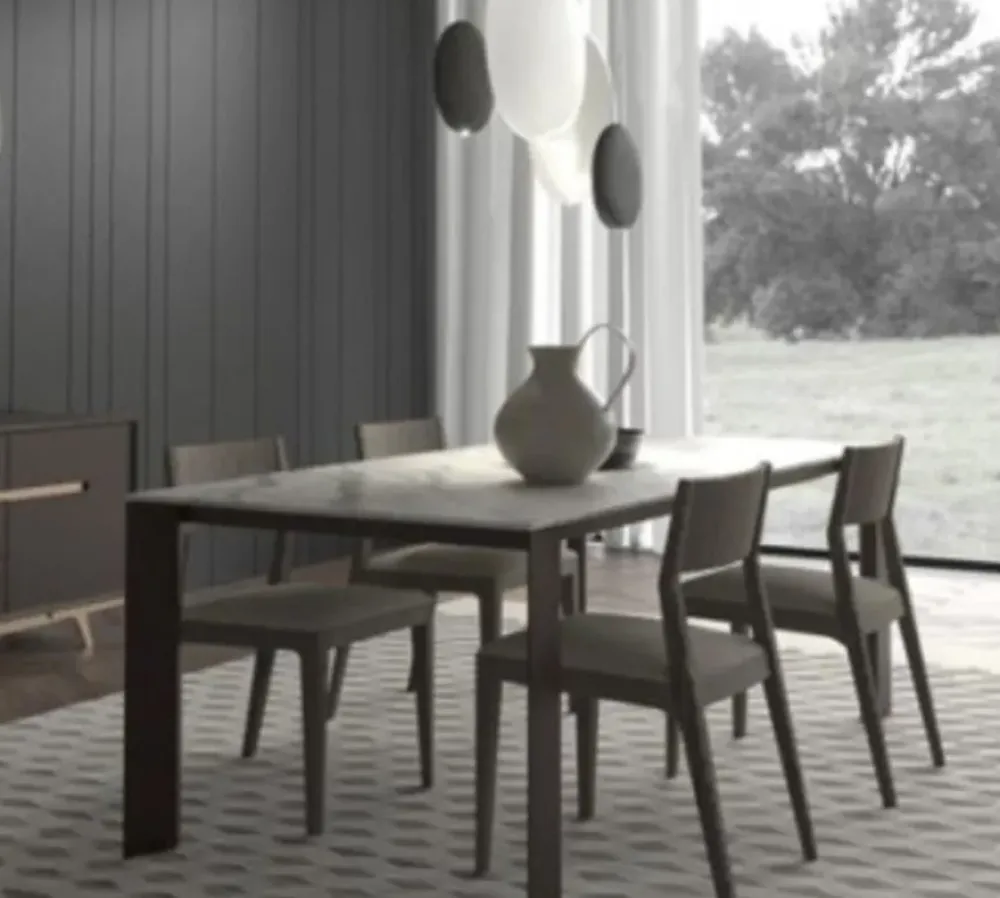 Artigianale Tavolo con piano in marmo rettangolare di a PREZZO OUTLET- Tavoli