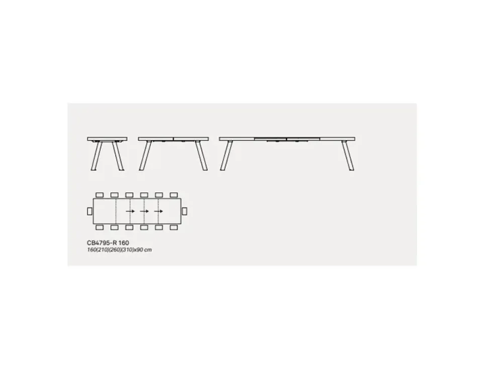 Connubia TAVOLO Bold SCONTATO a PREZZI OUTLET affrettati- Tavoli