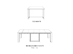 Clearance Tavolo consolle modello A3 a prezzo scontato Consolle