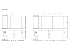 Altacom Tavolo consolle modello Genesi a prezzo Outlet- Consolle