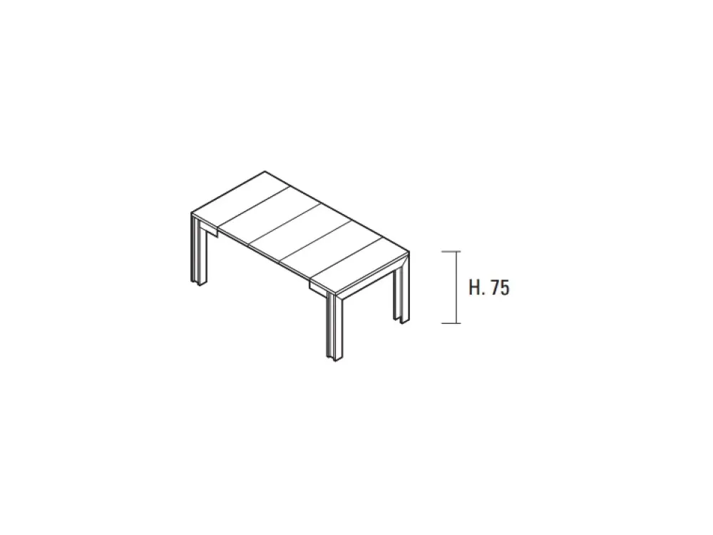 Tavolo consolle modello Mattia a prezzo scontato^La Primavera Sale