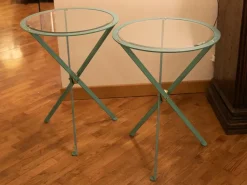 Best Tavolo Coppia di tavoli riva in ferro e cristallo bisellato a prezzo ribassato Tavoli