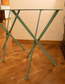 Best Tavolo Coppia di tavoli riva in ferro e cristallo bisellato a prezzo ribassato Tavoli