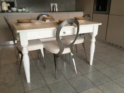 Creazioni artistiche Fiorentine Tavolo Cordato bianco in OFFERTA OUTLET- Tavoli