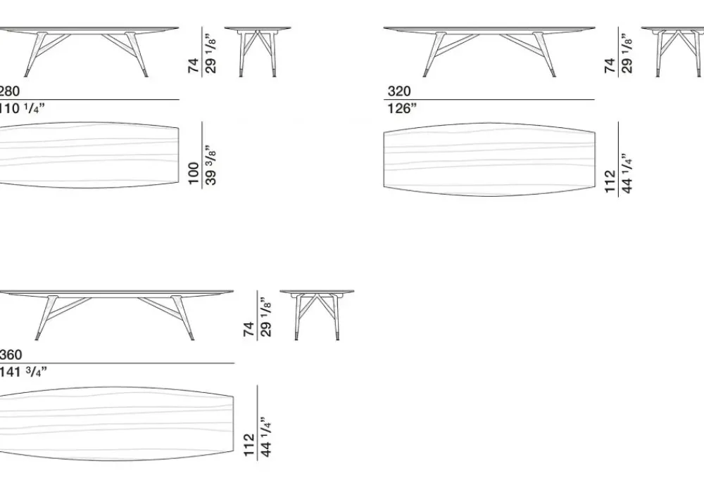 Molteni & C Tavolo D.859.1 in legno Fisso- Tavoli