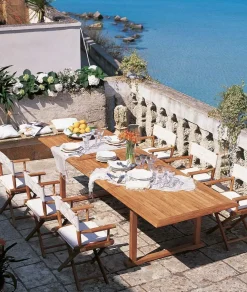 Md work Tavolo da giardino Tavolo allungabile vero teak a marchio a prezzo scontato- Tavoli Da Giardino