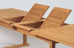 Md work Tavolo da giardino Tavolo allungabile vero teak a marchio a prezzo scontato- Tavoli Da Giardino