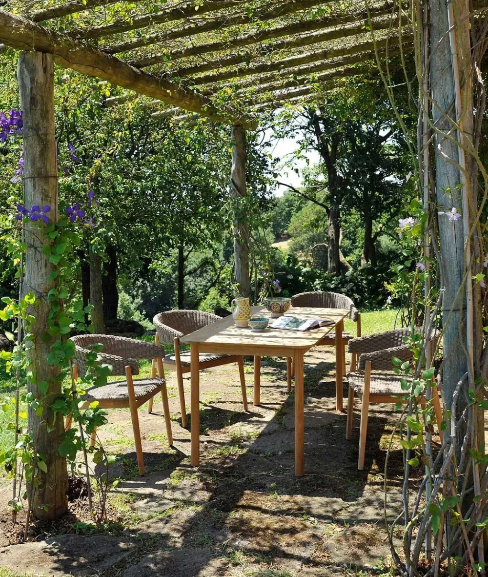 Outlet Tavolo da giardino Tavolo teak uno piu italia a prezzo scontato Tavoli Da Giardino