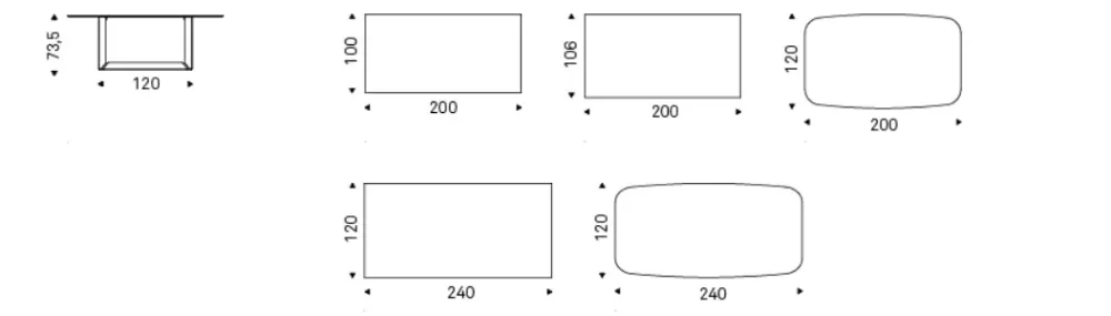 Cattelan Italia Tavolo Dragon keramik in OFFERTA OUTLET -40%- Tavoli