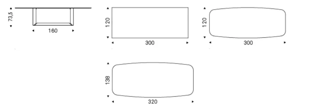 Cattelan Italia Tavolo Dragon keramik in OFFERTA OUTLET -40%- Tavoli