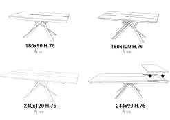 Outlet TAVOLO  Lungo largo SCONTATO a PREZZI OUTLET  affrettati Tavoli