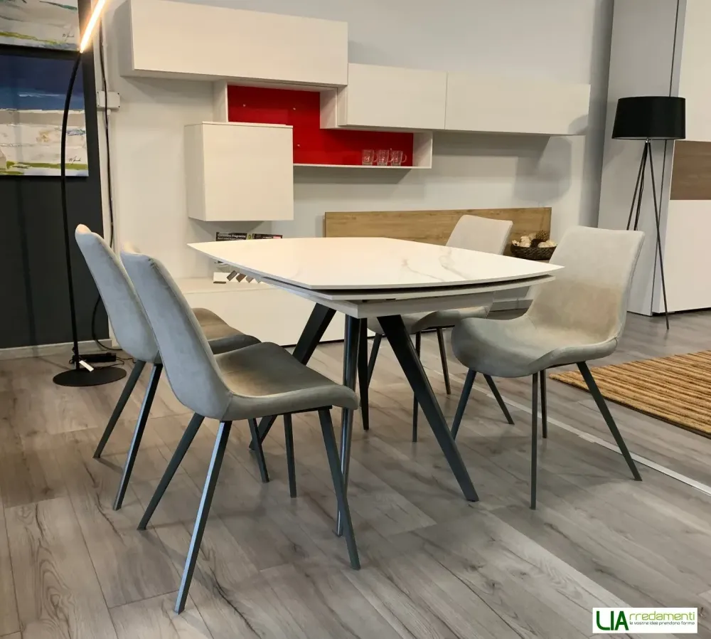 Sale Tavolo ellittico in ceramica Vortice di in Offerta Outlet Tavoli