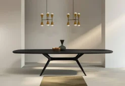 Clearance Tavolo ellittico in legno Glamour di in Offerta Outlet Tavoli