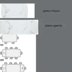 Sale Tavolo ellittico Tavolo modello agata   scontato del 56% Tavoli
