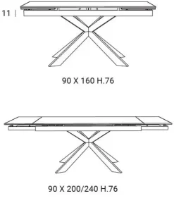 Best Tavolo Excelsior in ceramica Rettangolare allungabile Tavoli