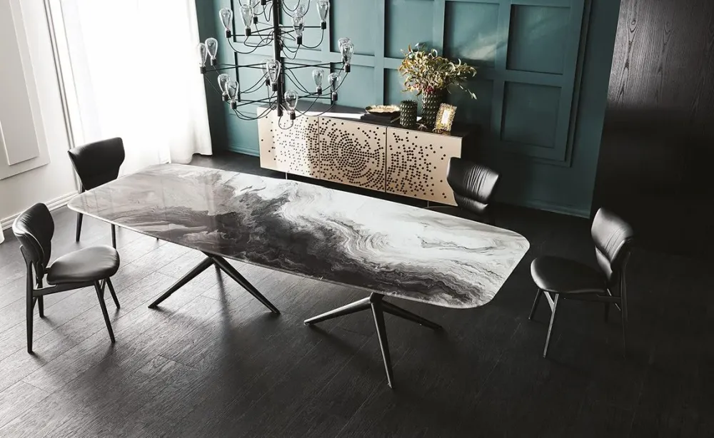 Tavolo fisso Atlantis crystalart^Cattelan Italia