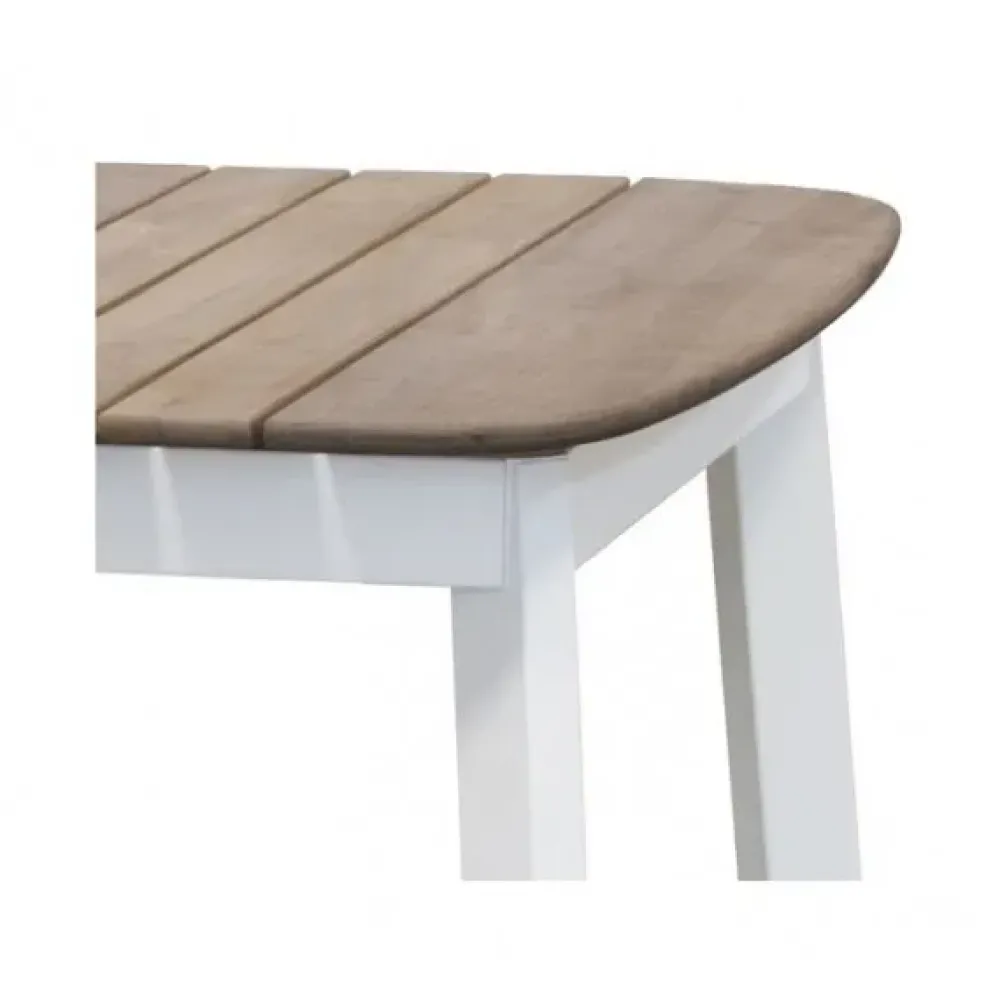 Tavolo fisso con piano in teak Shine a prezzo ribassato^Emu New