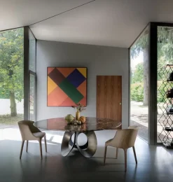 Tavolo fisso in vetro SCONTATO^Arketipo Discount