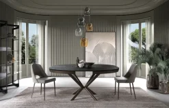 Easyline Tavolo Full moon in altri materiali Rotondo allungabile scontato 40%- Tavoli