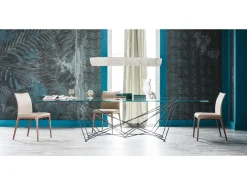 Cattelan Italia Tavolo Gordon Cattelan in vetro Fisso- Tavoli