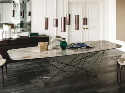 Cattelan Italia Tavolo Gordon Cattelan in vetro Fisso- Tavoli