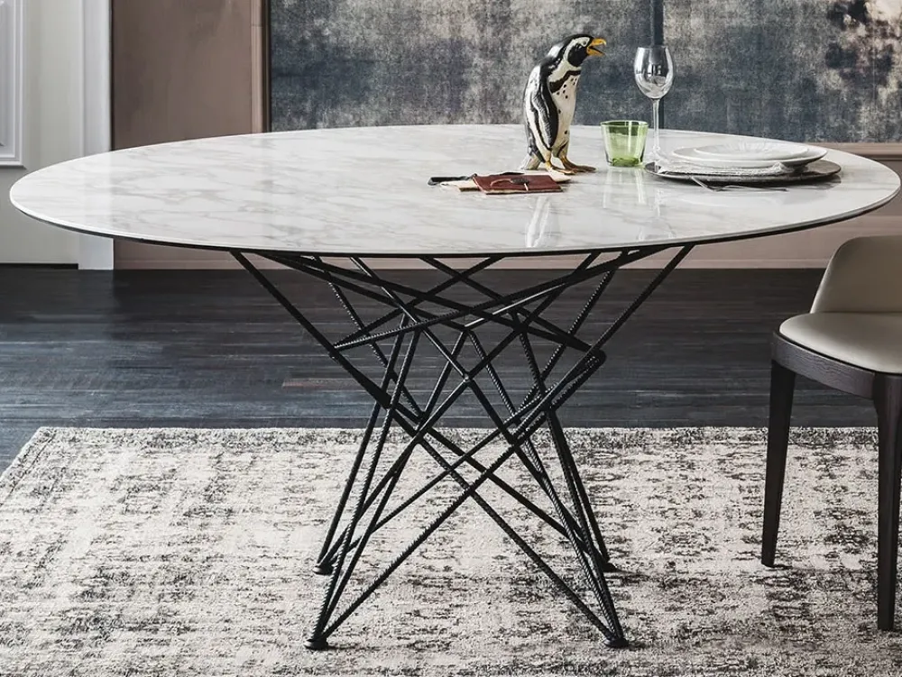 Cattelan Italia Tavolo Gordon Cattelan in vetro Fisso- Tavoli