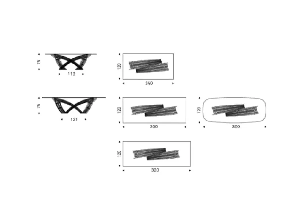 Cattelan Italia Tavolo Hystrix in OFFERTA OUTLET -30%- Tavoli