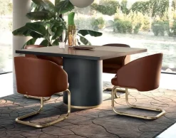 Md work Tavolo in altri materiali quadrato Tavolo piano top ottone satinato   a prezzo ribassato- Tavoli