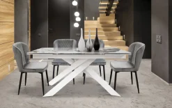 Outlet Tavolo in altri materiali rettangolare Tavolo piano pandora luxury allungabile   a prezzo scontato Tavoli